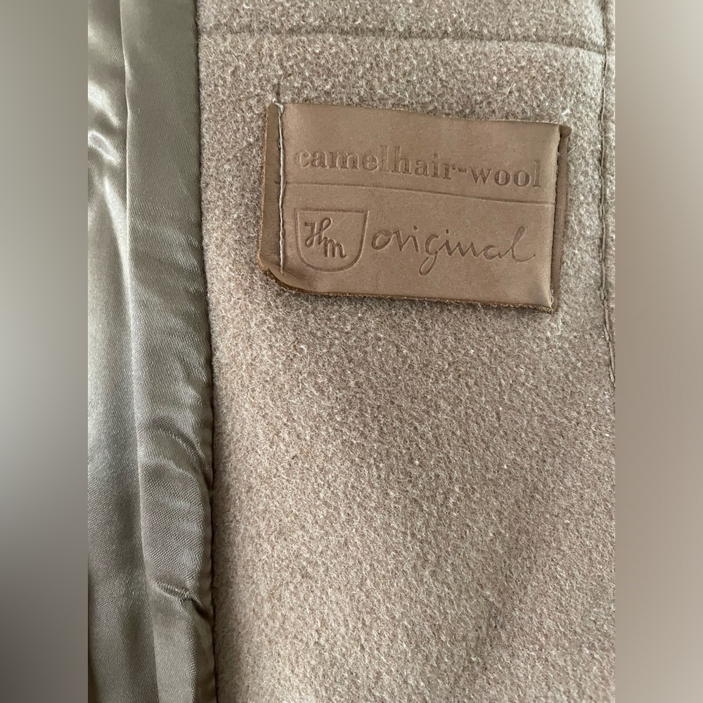 Rare Vintage double breasted 100% camel hair wool peacoat size 40 M LVC~ - Picture 5 of 14